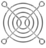 8004890773 08147, Fan Accessories 60mm Wire Form Fan Guard, Bright Nickel Chrome Finish Hirschmann — изображение 3