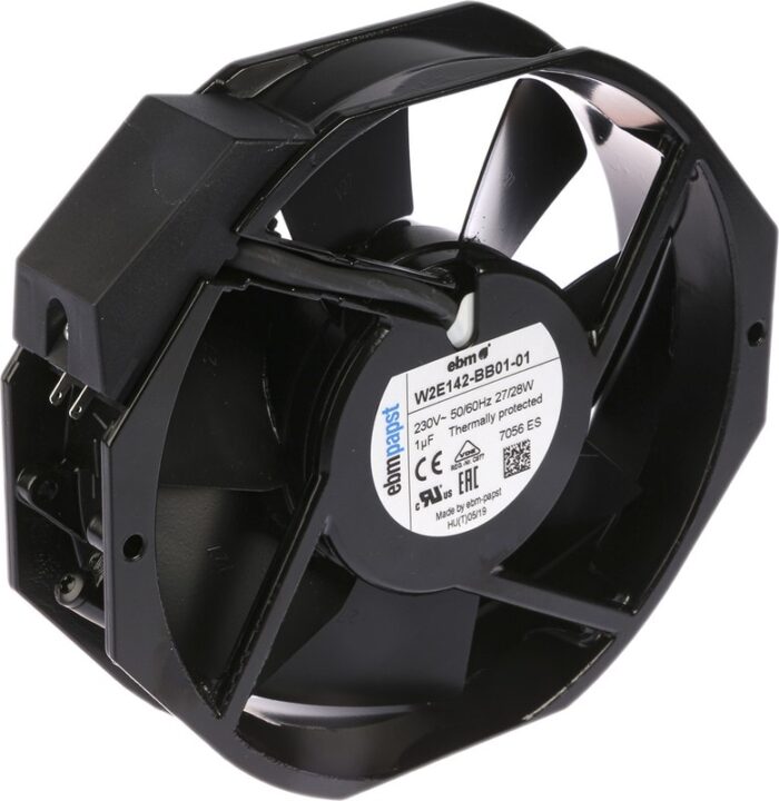 8002721801 W2E142-BB01-01-KR0, W2E142 Series Axial Fan Kit, 230 V ac, AC Operation, 330m³/h, 27W, 172 x 150 x 38mm Hirschmann — изображение 2