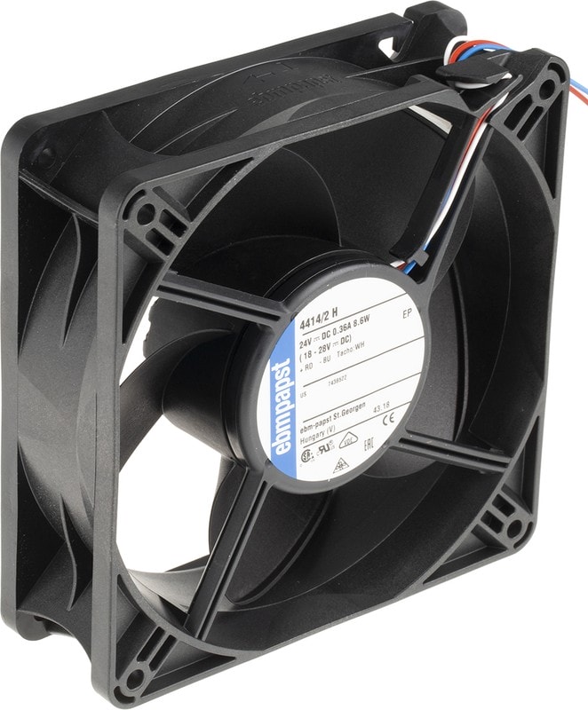 doc044362735 8006492241 4414/2H, DC Fans Tubeaxial Fan, 24VDC, 230m3/h, 141.3CFM, Speed Signal/Open Collector Output Hirschmann — изображение 1