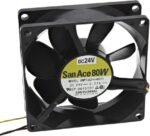 8045546281 Вентилятор Sanyo Denki San Ace 80W 9WP0824H4011 24V 0,11A 80x25 3pin () Hirschmann