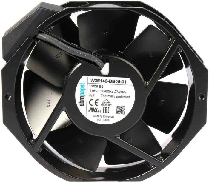 8007683423 Вентилятор Ebmpapst W2E142-BB05-01 7006ES 115V 50/60Hz 27/28W 172X150X38 Клемма Hirschmann — изображение 3