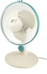 8009102215 Desk Fan 230mm blade diameter 2 speed 230 V with plug: Type G - British 3-pin Hirschmann