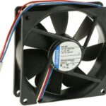 8009103764 3412N/2-RS0, 3400 N Series Axial Fan, 12 V dc, DC Operation, 84m³/h, 2.2W, 92 x 92 x 25mm Hirschmann