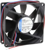 8006404565 8412NU, DC Fans DC Tubeaxial Fan, 80x80x25mm, 12VDC, 40.6CFM, 1.7W, 3100RPM, Ball Bearing, IP68 Hirschmann — изображение 2