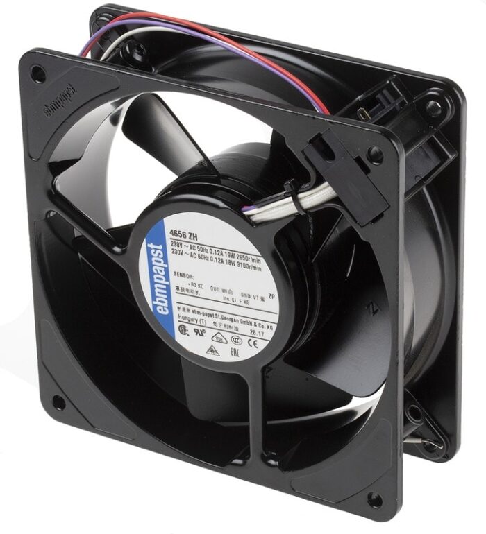 8019854198 Вентилятор Ebmpapst 4656ZH 230V 50/60Hz 120/115mA 19/18W 3pin 119x38 Hirschmann — изображение 3