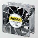 8006926209 9S0912L401, Fan Tubeaxial 12VDC Square - 92mm L x 92mm H Ball 29.3 CFM (0.820m³/min) 3 Wire Leads Hirschmann