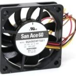 8034036372 9GA0624M702, Fan Tubeaxial 24VDC Square - 60mm L x 60mm H Ball 2 Wire Leads Hirschmann