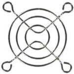 8006366132 08248, Fan Accessories 50mm Wire Form Fan Guard, Bright Nickel Chrome Finish Hirschmann