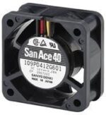 8013282425 Вентилятор Sanyo Denki 109P0412H3D01 40х40х28мм 12VDC 2.34W 0.240A 3pin Hirschmann — изображение 2