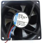 8006106412 8414NG, Fan Tubeaxial 24VDC Square - 80mm L x 80mm H Sintec 40.6 CFM (1.14m³/min) 2 Wire Leads Hirschmann