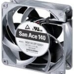 8008018070 9GV1412P1G001, DC Fans Axial Fan, 140x140x38mm, 12VDC, Guide Vane, High Performance, Ribless, Tach/PWM Hirschmann