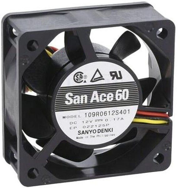 doc044426548 8013282537 Вентилятор Sanyo Denki 109R0612S401 60x25мм 12V 0.17A 3pin Hirschmann — изображение 1