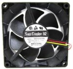 8007257908 9A0924S401, DC Fans Axial Fan, 92x92x25mm, 24VDC, 58.6CFM, 3.6W, 39dBA, Ball, Lead Wires, Tach Hirschmann — изображение 2