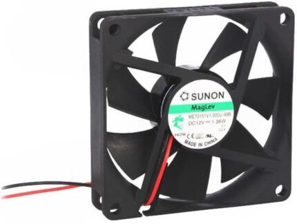 8002924115 ME70151V1-000U-A99, ME Series Axial Fan, 12 V dc, DC Operation, 27cfm, 1.56W, 130mA Max, 70 x 70 x 15mm Hirschmann