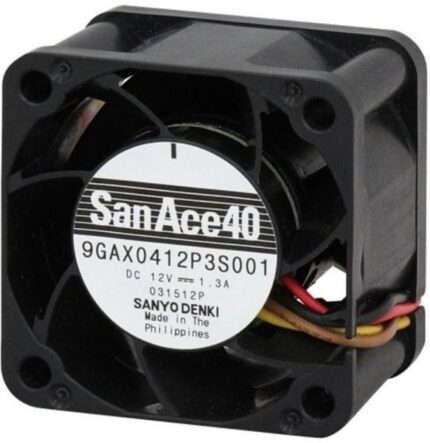 8005415125 109P0412F3013, DC Fans DC Axial Fan, 40x40x28mm, 12VDC, Groove for Lead, Tachometer Hirschmann