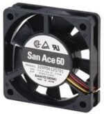 8972136460 109P0612K701,DC Axial Fan, 12 V, Square, 60 mm, 15 mm, Ball Bearing, 21.9 CFM Hirschmann — изображение 2