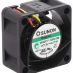8005891308 MF40201V1-1000U-G99, Fan Tubeaxial 12VDC Square - 40mm L x 40mm H Vapo-Bearing™ 8.9 CFM (0.249m³/min) 3 Wire Leads Hirschmann