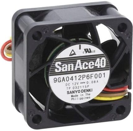 8007502410 9GA0412P6F001, Вентилятор: DC; осевой; 12ВDC; 40x40x20мм; 12,6куб.м/ч; 28дБА Hirschmann