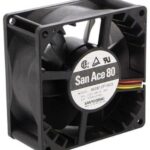 8007702314 9GV0812P1H03, Вентилятор: DC; осевой; 80x80x38мм; 138куб.м/ч; 49дБА; шариковый Hirschmann