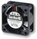 8016696933 Вентилятор Sanyo Denki San Ace 109P0424H602 2pin 24V 0.07A 40x20 Hirschmann — изображение 3