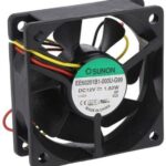 8002652601 EE60201B1-000U-G99, Вентилятор осевой, 12ВDC, 60x60x20мм, 39,08куб.м/ч, 34,5дБА Hirschmann