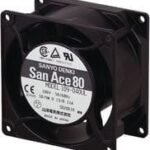 8005415014 109-043UL, DC Fans Axial Fan, 80x80x42mm, 24VDC, 116.5CFM, 5.28W, 45dBA, Low Noise, Ribless, Tach Hirschmann