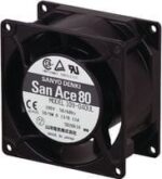 8005415014 109-043UL, DC Fans Axial Fan, 80x80x42mm, 24VDC, 116.5CFM, 5.28W, 45dBA, Low Noise, Ribless, Tach Hirschmann