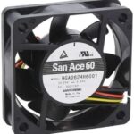 8004657746 9GA0624H6001, DC Fans DC Axial Fan, 60x60x20mm, 24VDC, High Performance, Low Power, Tachometer Hirschmann