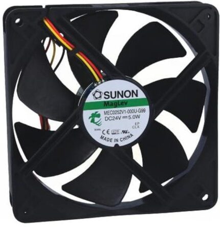 8007319121 MEC0252V1-000U-G99, Вентилятор осевой, 24В DC, 120x120x25мм, подшипник Vapo, 183,83куб.м/ч, 44,5дБА Hirschmann