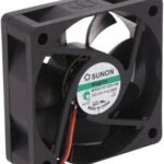 8006875530 MF60201V3-1000U-A99, Fan Tubeaxial 12VDC Square - 60mm L x 60mm H Vapo-Bearing™ 16.5 CFM (0.462m³/min) 2 Wire Leads Hirschmann