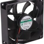 8008676864 MF92251V1-1000U-A99, Fan Tubeaxial 12VDC Square - 92mm L x 92mm H Vapo-Bearing™ 51.5 CFM (1.44m³/min) 2 Wire Leads Hirschmann