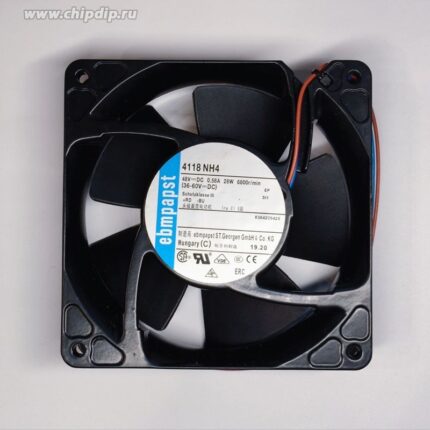 8030781485 Вентилятор Ebmpapst 4118 NH4 48V DC 0.58A 28W 6800r/min 119X38 2pin Hirschmann