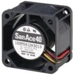 8070524025 109P0424H302,DC Axial Fan, 24 V, Square, 40 mm, 28 mm, Ball Bearing, 11.3 CFM Hirschmann — изображение 3