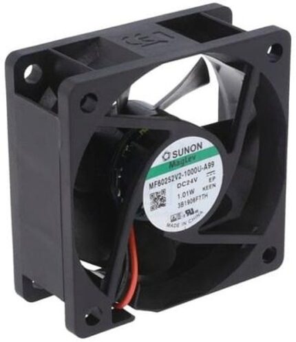 8002864789 MF60252V2-1000U-A99, Вентилятор осевой, 24В DC, 60x60x25мм, подшипник Vapo, 32,8куб.м/ч, 22дБА Hirschmann