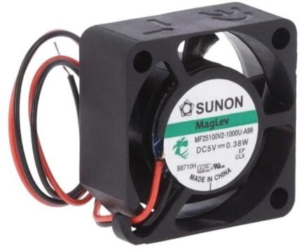 8044108774 MF25100V2-1000U-A99, Вентилятор осевой, 5В DC, 25x25x10мм, подшипник Vapo, 5,07куб.м/ч, 16дБА () Hirschmann