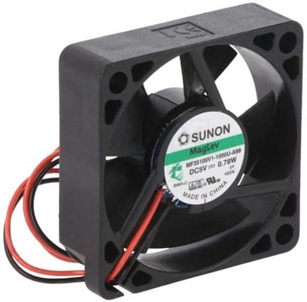doc044521806 8033890909 MF35100V1-1000U-A99, Fan Tubeaxial 5VDC Square - 35mm L x 35mm H Vapo-Bearing™ 7.2 CFM (0.202m³/min) 2 Wire Leads Hirschmann — изображение 1
