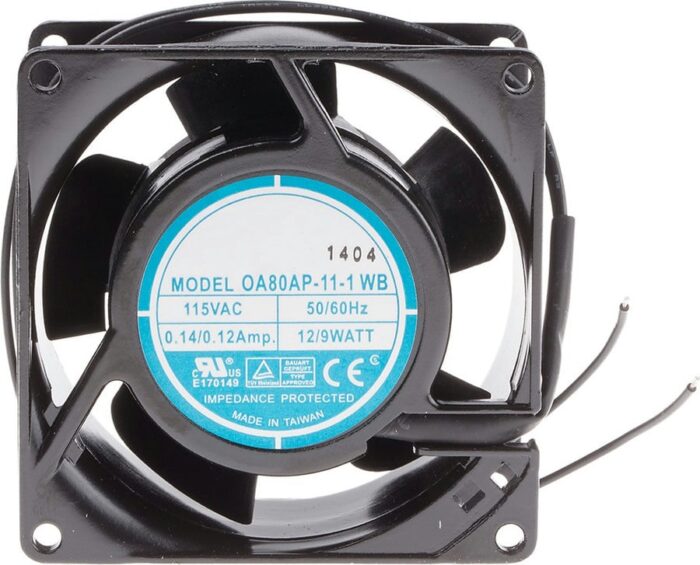 8009469988 Axial Fan, 115 V ac, AC Operation, 51m³/h, 9W, 120mA Max, 80 x 80 x 38mm () Hirschmann — изображение 3