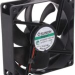 8029005925 MF92252V3-1000U-A99, DC Fans Axial Fan, 92x92x25mm, 24VDC, 39.5CFM, 0.1"H2O, Vapo, Wire, Auto Restart Hirschmann