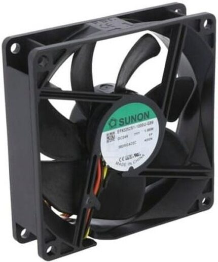 8003175834 EF92252S1-1000U-G99, Вентилятор осевой, 24В DC, 92x92x25мм, подшипник скольжения, 87,5куб.м/ч, 34дБА Hirschmann