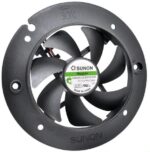8006987716 HA40101V3-E00U-A99, Fan Tubeaxial 12VDC Round - 44.5mm Dia Vapo-Bearing™ 4.5 CFM (0.126m³/min) 2 Wire Leads Hirschmann