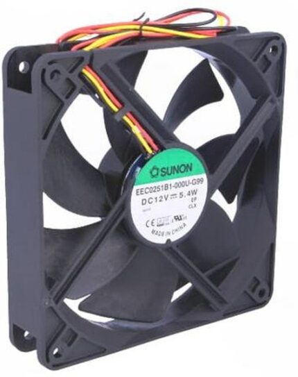 8002564378 EEC0251B1-000U-G99, Вентилятор осевой, 12В DC, 120x120x25мм, подшипник качения, 183,83куб.м/ч, 44,5дБА () Hirschmann