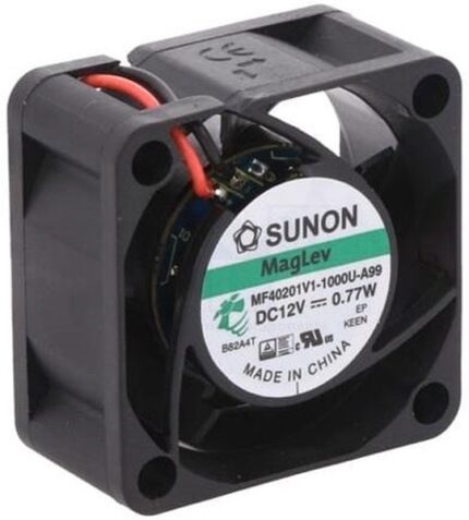 8007832758 MF40201V1-1000U-A99, Вентилятор осевой, 12В DC, 40x40x20мм, подшипник Vapo, 15,04куб.м/ч, 25,5дБА Hirschmann