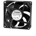 8009380420 EE80251BX-000U-A99, Вентилятор осевой, 12В DC, 80x80x25мм, подшипник качения, 76,5куб.м/ч, 38дБА, 28AWG () Hirschmann