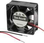 8013282437 Вентилятор Sanyo Denki 109R0605H4021 60х60х25мм, 5V, DC, 0.34А, 1.7W, качения, 3800об/мин, 2pin Hirschmann