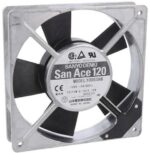 8005997772 109S086, Fan Tubeaxial 100VAC Square - 119mm L x 119mm H Ball 44.2 CFM (1.24m³/min) 2 Terminals Hirschmann