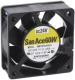 8007727570 9WP0624H401, DC Fans DC Axial Fan, 60x60x25mm, 24VDC, 18.7CFM, 1.44W, 28dBA, Splash Proof, Tach, IP68 Hirschmann
