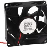 8002677242 GE80252B1-000U-AC9, Вентилятор осевой, 24ВDC, 80x80x25мм, 101,9куб.м/ч, 47,5дБА, IP56 Hirschmann