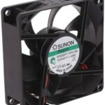 8006412085 MF80252V1-1000U-A99, DC Fans Axial Fan, 80x80x25mm, 24VDC, 41CFM, 0.18"H2O, Vapo, Wire, Auto Restart Hirschmann