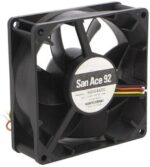 8005746107 9G0924A201, Fan Tubeaxial 24VDC Square - 92mm L x 92mm H Ball 88.3 CFM (2.47m³/min) 3 Wire Leads Hirschmann