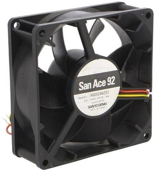 doc044586572 8005746107 9G0924A201, Fan Tubeaxial 24VDC Square - 92mm L x 92mm H Ball 88.3 CFM (2.47m³/min) 3 Wire Leads Hirschmann — изображение 1